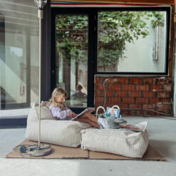 Alternative view of Wigiwama Pouf Square - Marshmallow Rib