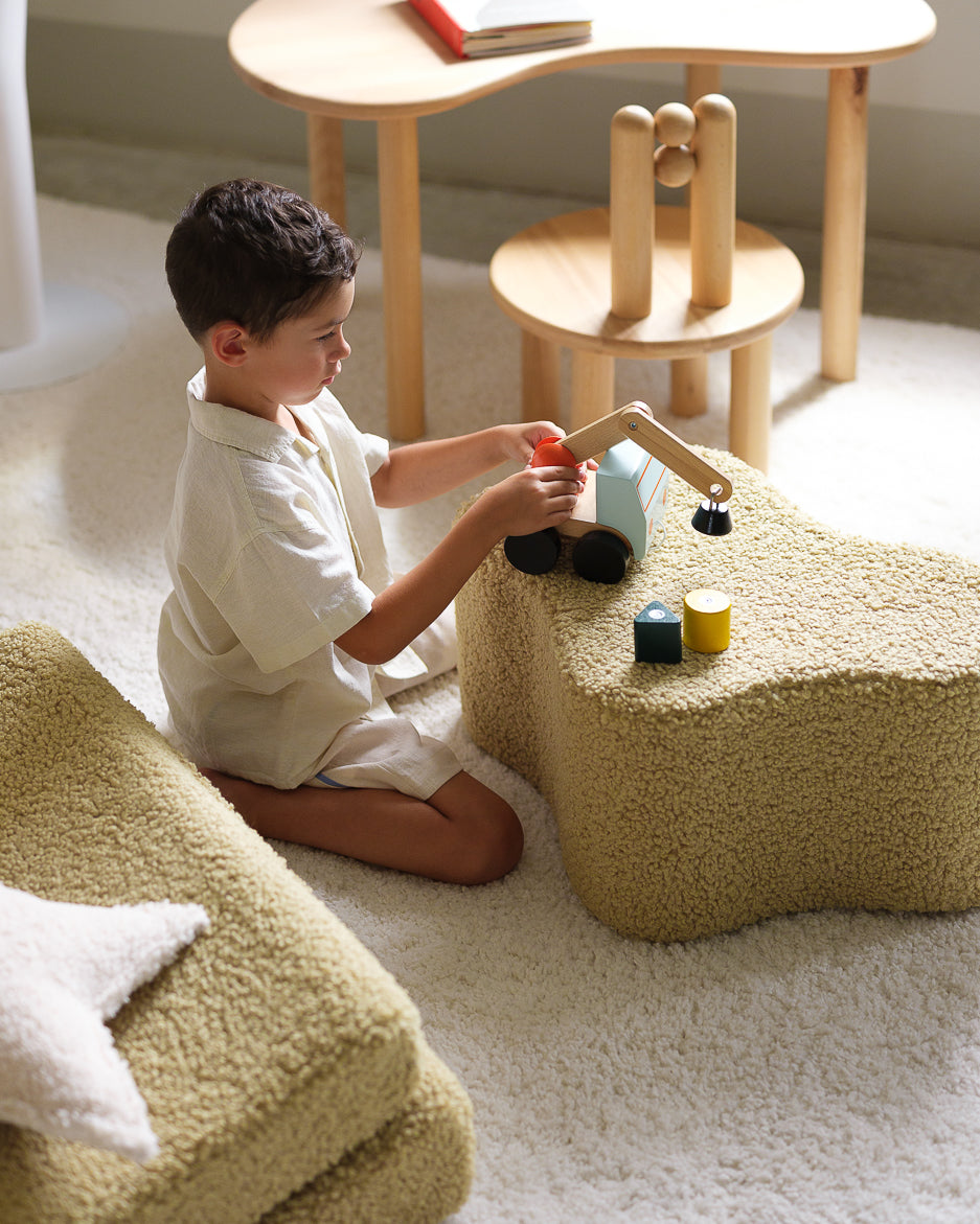 Wigiwama Pouf Cloud - Matcha Teddy – Bild 5
